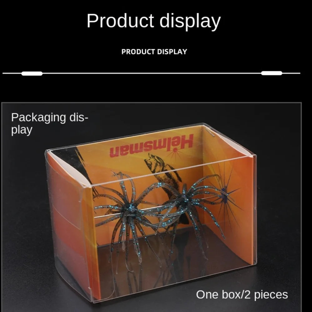 2pcs 2024 Dice Fishing Sea Urchin Lures TPE 1.7g Silicone Worm Lure Handmade Power Urchin BFS Silicone Fishing Lure